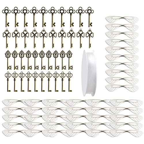 LLINthy Flugschlüssel Handgefertigtes Accessoires Mit Libellenfly Wing Charms Vintage Bronze Skelett Für Wichtige Party Hochzeit Favor Supp Retro Key LLINthy Flugschlüssel Handgefertigtes Accessoires Mit Libellenfly Wing Charms Vintage Bronze Skelett Für Wichtige Party Hochzeit Favor Supp Retro Key von LLINthy