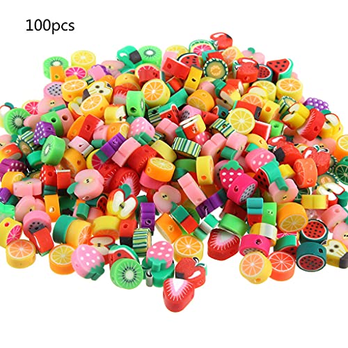 LLINthy Handgefertigte Tonperlen Fruchthalterungsperlen Reiz Für Armband Ohrring Halskette Schmuck Herstellung Von Handwerksvorräten Obst Abstandshalterperlen LLINthy Handgefertigte Tonperlen Fruchthalterungsperlen Reiz Für Armband Ohrring Halskette Schmuck Herstellung Von Handwerksvorräten Obst Abstandshalterperlen von LLINthy