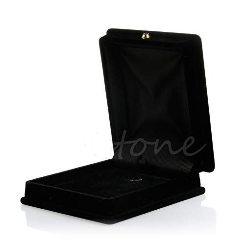 LLINthy Hochzeitsschmuck, Premium-Box, für Halsketten, Ohrringe, Anhänger, Aufbewahrung, Halter für Weihnachten, Hochzeit, Display für C von LLINthy