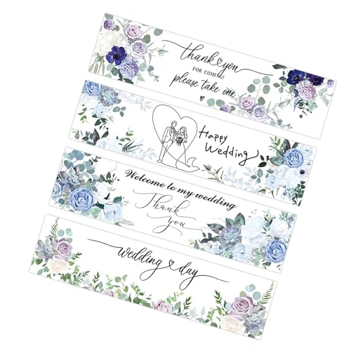 LLINthy Hochzeitswasserflaschen Etiketten wasserdichte Blumenwasserflaschen Wraps Aufkleber Für Geburtstag Babypartys Verlobungsfeier Grün Floral Wasserflasche Wraps Aufkleber von LLINthy