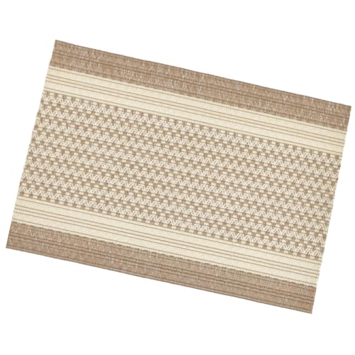 LLINthy Japanische Handgewebte Polyester Tischmatten Einfaches Reinigen des Zubehörs Für Die Dekoration Für Essbüro Dekoration Handgewebtes Placemat von LLINthy