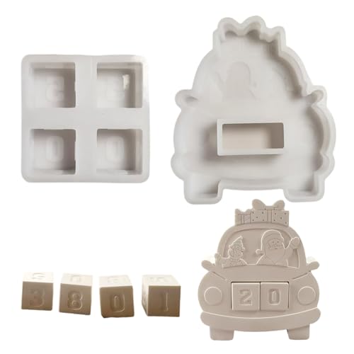 LLINthy Mehrzweck-Kerzenhalter-Form-Set, robust, Silikon, tragbar, für Kunstharz, Gips, Bastelbedarf, verschiedene Größen von LLINthy