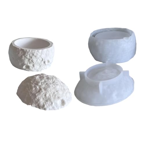 LLINthy Mehrzweck-Silikon-Mond-Kerzenhalter-Form-Set, tragbar, für Harz, Gips, Bastelbedarf, verschiedene Größen LLINthy Mehrzweck-Silikon-Mond-Kerzenhalter-Form-Set, tragbar, für Harz, Gips, Bastelbedarf, verschiedene Größen von LLINthy