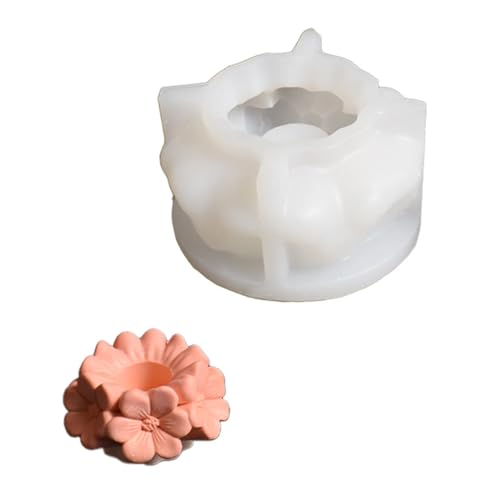 LLINthy Mehrzweck-Silikon-Sakuras-Kerzenhalter-Form-Set, tragbar, für Harz, Gips, Bastelbedarf, verschiedene Größen LLINthy Mehrzweck-Silikon-Sakuras-Kerzenhalter-Form-Set, tragbar, für Harz, Gips, Bastelbedarf, verschiedene Größen von LLINthy