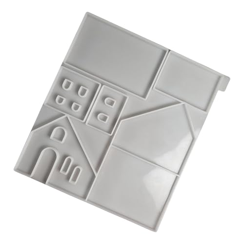 LLINthy Modisches Haus, stabiles Silikon-Schlüsselanhänger-Form-Set, Bastelbedarf, Epoxidharz, Buchstaben-Anhänger zum Personalisieren von Schmuck LLINthy Modisches Haus, stabiles Silikon-Schlüsselanhänger-Form-Set, Bastelbedarf, Epoxidharz, Buchstaben-Anhänger zum Personalisieren von Schmuck von LLINthy