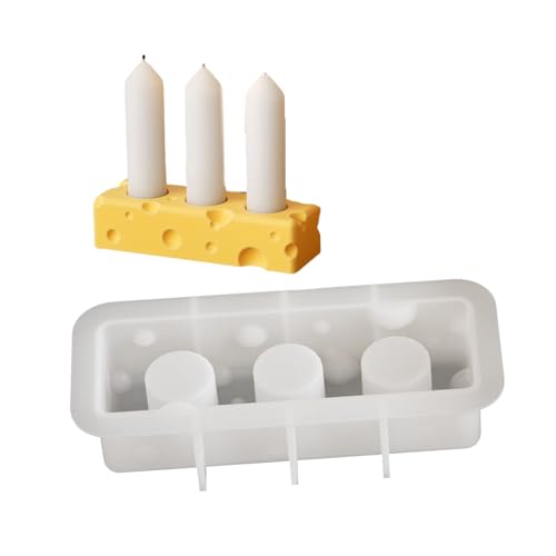 LLINthy Robustes Mehrzweck-Silikon-Käse-Kerzenhalter-Form-Set, tragbar, für Harz, Gips, Bastelbedarf, verschiedene Größen LLINthy Robustes Mehrzweck-Silikon-Käse-Kerzenhalter-Form-Set, tragbar, für Harz, Gips, Bastelbedarf, verschiedene Größen von LLINthy