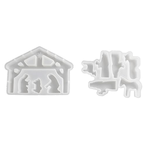 LLINthy Set mit 2 antihaftbeschichteten Silikonformen für Ornamente, Gebetsserie, Tischdekoration, Formen für jeden Innenraum LLINthy Set mit 2 antihaftbeschichteten Silikonformen für Ornamente, Gebetsserie, Tischdekoration, Formen für jeden Innenraum von LLINthy