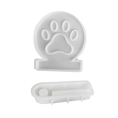 LLINthy Silikonform mit Hundepfoten-Kerzenhalter, Gießformen, Gips, Beton, Harz, Form für Tischdekorationen LLINthy Silikonform mit Hundepfoten-Kerzenhalter, Gießformen, Gips, Beton, Harz, Form für Tischdekorationen von LLINthy