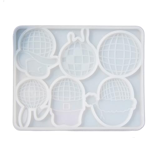 LLINthy Silikonform zum Selbermachen, Kristall-Epoxidharz-Formen, Discokugel-Hut, Anhänger-Formen für Ohrringe, Schlüsselanhänger, Ornamente, Charms, Silikonform von LLINthy