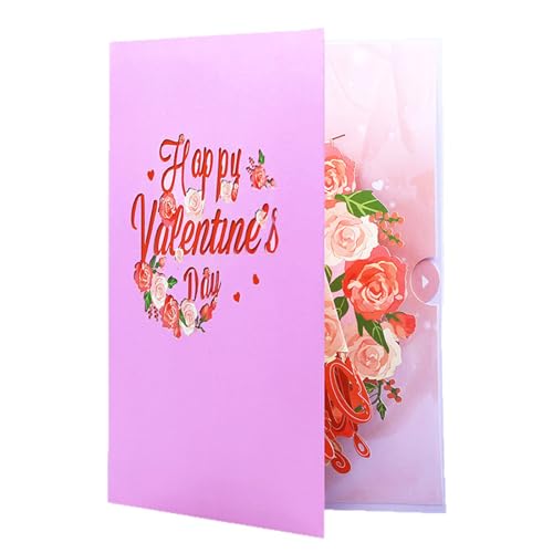 LLINthy Valentines Day Card Mit Umschlag Klapper Gruß Für Ehemann Ehefrau Freund Handgefertigtes Papierschnitzer Grußkarte von LLINthy