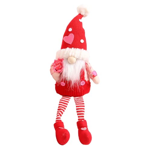 LLINthy Valentines Gnomes Plush Decorations Valentine's Day Faceless Doll Decorative Gnomes Valentine's Day Party Supplies von LLINthy