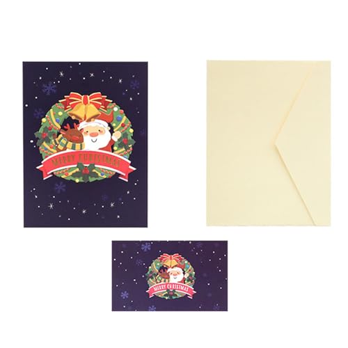 LLINthy Weihnachtsgrußkarte Mit Umschlag Handgefertigter Einladungskarten Für Kinder Erwachsene Frauen Dekoration Grußkarten LLINthy Weihnachtsgrußkarte Mit Umschlag Handgefertigter Einladungskarten Für Kinder Erwachsene Frauen Dekoration Grußkarten von LLINthy