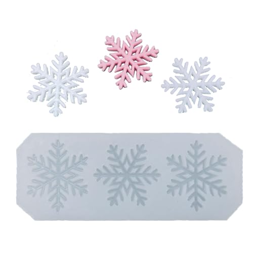 LLINthy Weihnachtsschneeflake Kuchenform Schale Spülmaschine Safe Silikonmaterialien Form Zum Backen Von Handwerk Und Festival Dessert Weihnachten Schneeflocken Silikonform von LLINthy