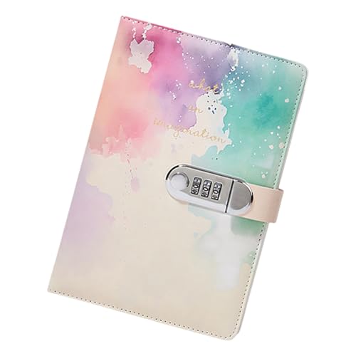 Leather Notebook Travel Journal Mit Kombinationsperre Für Journaling 145x215mm Passwort Gefüttertes Tagebuch Mit Stifthalter Notebook Code Sperre Für Mädchen von LLINthy