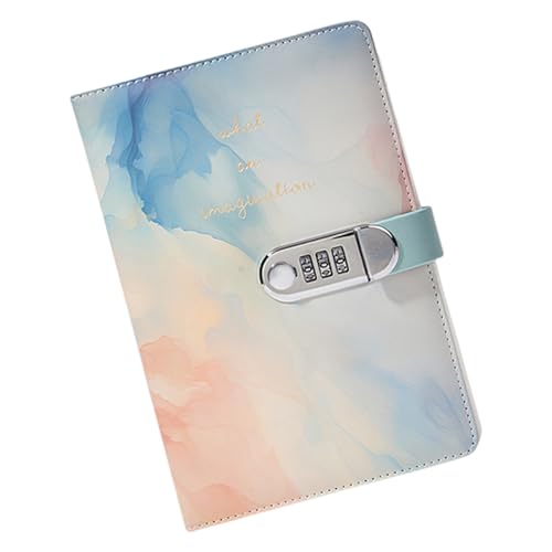 Leather Notebook Travel Journal Mit Kombinationsperre Für Journaling 145x215mm Passwort Gefüttertes Tagebuch Mit Stifthalter Notebook Code Sperre Für Mädchen von LLINthy