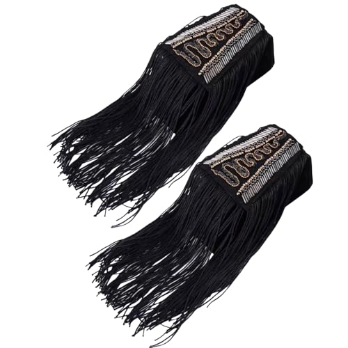 Mehrzweck-Epaulette mit Quasten und Perlen, Nietenmuster für verschiedene Anlässe, Bühnenauftritte, formelle Anzug-Kleid-Dekorationen Mehrzweck-Epaulette mit Quasten und Perlen, Nietenmuster für verschiedene Anlässe, Bühnenauftritte, formelle Anzug-Kleid-Dekorationen von LLINthy