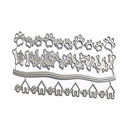 Metall-Stanzformen, Hundepfoten-Prägeschablone, Stanzformen für Kartenherstellung, Scrapbooking, Papierbastelvorlage, handgefertigt Metall-Stanzformen, Hundepfoten-Prägeschablone, Stanzformen für Kartenherstellung, Scrapbooking, Papierbastelvorlage, handgefertigt von LLINthy