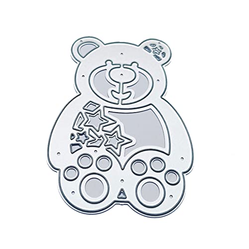 Metall-Stanzschablone für Puppe, Motiv: Sternbär für Puppen, Prägung, Scrapbooking, Grußkarten, Album, Vorlage, Stanzform, Dekoration Metall-Stanzschablone für Puppe, Motiv: Sternbär für Puppen, Prägung, Scrapbooking, Grußkarten, Album, Vorlage, Stanzform, Dekoration von LLINthy