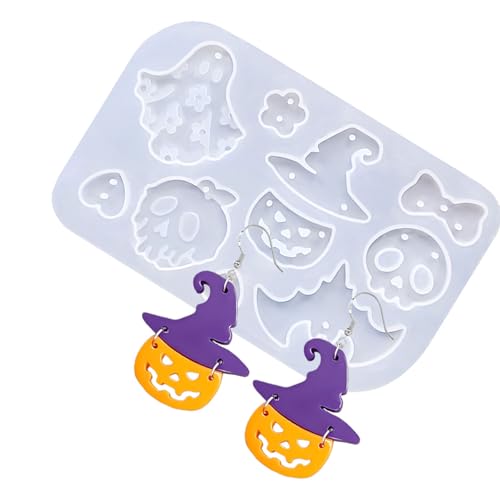 Multi Gebrauch Silikonschmuckform Specre Halloween Ohrringe Crafting Werkzeuge Mit Textur Silikonohrringwerkzeugen von LLINthy