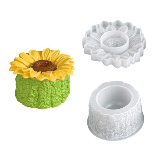 Multifauntale Silikonblütenschimmel Kerzen Tasse Formen Für Harz Handwerkskerzenhalter Und Dekoratives Pflanzerhandwerk Silikonform Für Harz von LLINthy
