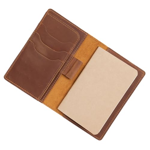 Multifunktionales Notizbuch Leder Cover Notepads Briefbücher Mit Stifthalter Journal Notebook Meeting Notepads Leder Cover Meeting Daily Travel Journal von LLINthy