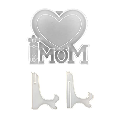 Mutter Liebe Herz Fotorahmen Epoxy Harzform Bild Rahmen Silikonform Harzform Schmuckohrringe von LLINthy