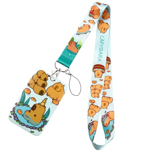 Neck Lanyard Bunte Lanyard Cartoon Capybaras Kartenhalter Schön Neck Lanyard Bunte Lanyard Cartoon Capybaras Kartenhalter Schön von LLINthy