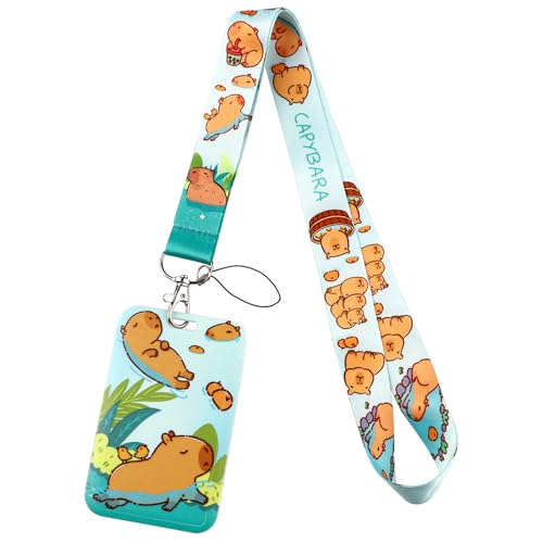 Neck Lanyard Bunte Lanyard Cartoon Capybaras Kartenhalter Schön Neck Lanyard Bunte Lanyard Cartoon Capybaras Kartenhalter Schön von LLINthy