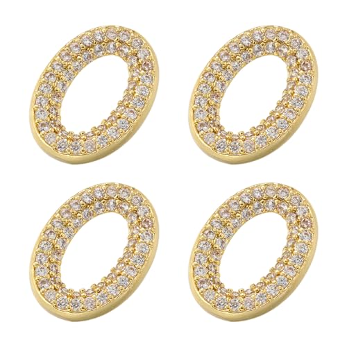 Packung 4 Schmuckanschlüsse Set Schmuck Making Verschlüsse Armband Make Supplies Ohrring Stecker Messing Textur Halskette Anschlüsse Set Set von LLINthy