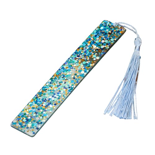 Rechteckige Lesezeichen Kreative Lesezeichen Seitenmarker Mit Tassels Acryl Dekoration Für Buchliebhaber Rechteckige Seitenmarker Acryl Lesen Für Schüler von LLINthy
