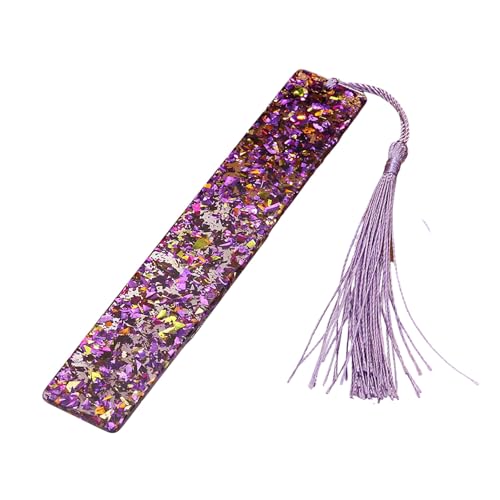Rechteckige Lesezeichen Kreative Lesezeichen Seitenmarker Mit Tassels Acryl Dekoration Für Buchliebhaber Rechteckige Seitenmarker Acryl Lesen Für Schüler von LLINthy