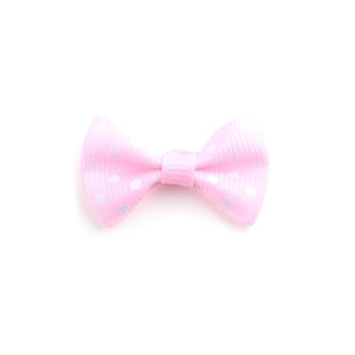 Ripsband-Schleifen, 4 cm, gepunktet, bunte Punkte, Schleife, Verzierungen zum Basteln, Haarnadeln, 500 Stück Ripsband-Schleifen, 4 cm, gepunktet, bunte Punkte, Schleife, Verzierungen zum Basteln, Haarnadeln, 500 Stück von LLINthy