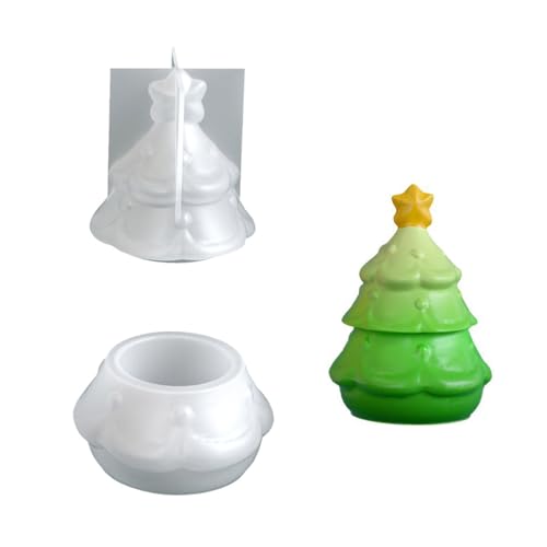 Santa Inspirierte Weihnachtsbaum Silikonhandwerk Schmuck Schmuck Lagerharz Gussbehälter Sukkulenten Töpfe Dekore Santa Design Silikonschmuckform von LLINthy