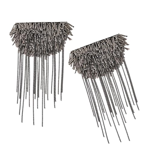 Schulterklappen mit abnehmbaren Quasten, Perlen, Punk, Fransen für lässige Outfits Schulterklappen mit abnehmbaren Quasten, Perlen, Punk, Fransen für lässige Outfits von LLINthy