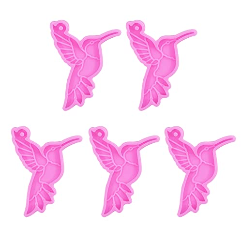 Silikonform für Kolibri-Schlüsselanhänger, Anhänger, Epoxidharz, Gießformen für W/Loch zur Schmuckherstellung Silikonform für Kolibri-Schlüsselanhänger, Anhänger, Epoxidharz, Gießformen für W/Loch zur Schmuckherstellung von LLINthy