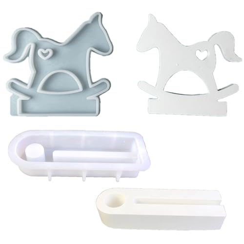 Silikonform mit Herzen, Pferde-Halter, Harzformen, Kerzenhalter, Gießformen, Tischdekorationen Silikonform mit Herzen, Pferde-Halter, Harzformen, Kerzenhalter, Gießformen, Tischdekorationen von LLINthy