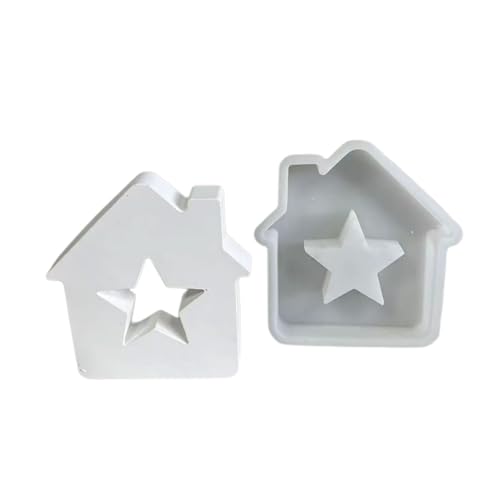 Sternhaus-Formen aus Kunstharz für die Herstellung von Kuchen, Fondant, Raumdekorationen, Gips-Ornamenten Sternhaus-Formen aus Kunstharz für die Herstellung von Kuchen, Fondant, Raumdekorationen, Gips-Ornamenten von LLINthy