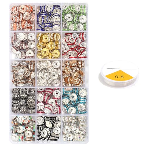 Strasssteine Rondelle Spacer Perlen Zarte Rondelle Perlen Mit Funkelnden Kristallen Für Elegante Schmuckschöpfungskreation Dekorative Perlen Für Schmuck Strasssteine Rondelle Spacer Perlen Zarte Rondelle Perlen Mit Funkelnden Kristallen Für Elegante Schmuckschöpfungskreation Dekorative Perlen Für Schmuck von LLINthy