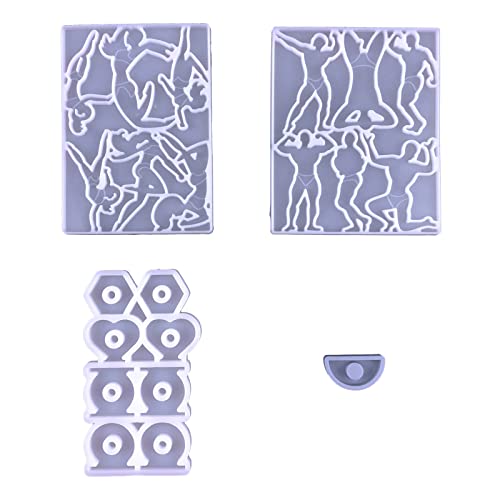 Strohtoper Aufsatz Silikonform Für Epoxidharz Strohhalmharzformen Tänzer Epoxidharz Gussform Strohdekorationen Für Becher/Getränke Strohdekorationsharzform Harzform von LLINthy