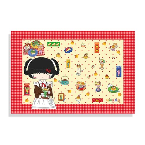 Vintage Desk Pad Baumwolltischtuch Cartoon Desk Protektormatte Für Esstisch Office Cafes Tabletop Dekoration 40x60cm Desktop Organisation Set Set Vintage Desk Pad Baumwolltischtuch Cartoon Desk Protektormatte Für Esstisch Office Cafes Tabletop Dekoration 40x60cm Desktop Organisation Set Set von LLINthy