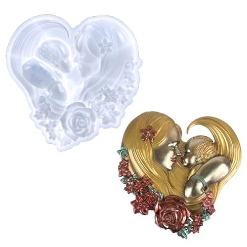 Wandehorgende Harzformen Mutter Baby Silikonform Stereo Epoxidharzform Für Craft Valentines Home Dekoration Wandehorgende Harzformen Mutter Baby Silikonform Stereo Epoxidharzform Für Craft Valentines Home Dekoration von LLINthy