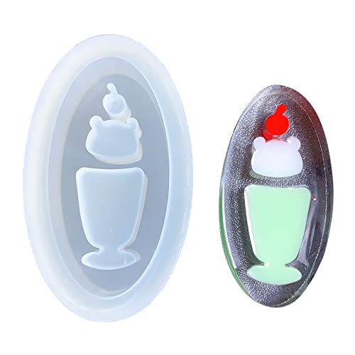 Weiches Silikonform Eiscreme Form Harz Kunst Bastel Handgemachtes Anhänger Zauberschmuck Schmuckzubehör Kristall Epoxidharz Schimmelpilze Handgefertigtes Handwerk Schmuck Schmuck von LLINthy