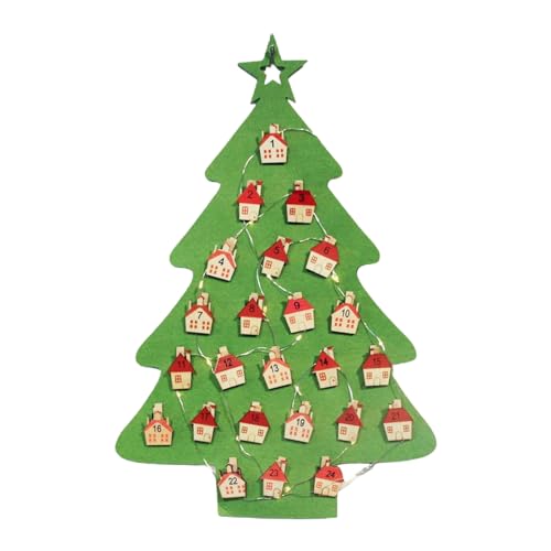 Weihnachten Countdown Kalender Anhänger 24 Tage Countdown Kalender Filz Weihnachtsbaum mit Licht Adventskalender Weihnachten Countdown Kalender Anhänger 24 Tage Countdown Kalender Filz Weihnachtsbaum mit Licht Adventskalender von LLINthy