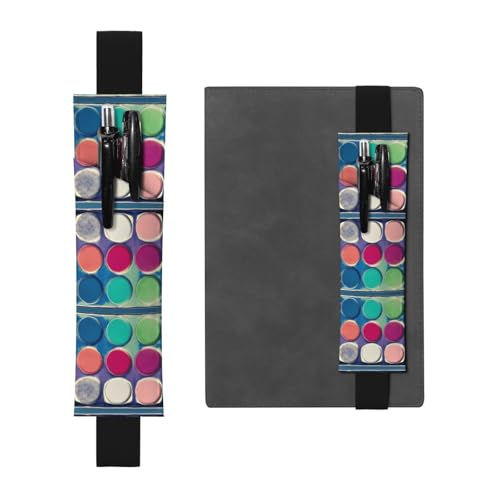 LLKGOT Leder-Stifthalter, Lesezeichen, runde Farbpalette, Druck für Hardcover-Tagebücher, Tagebücher, Planer, verstellbarer Riemen LLKGOT Leder-Stifthalter, Lesezeichen, runde Farbpalette, Druck für Hardcover-Tagebücher, Tagebücher, Planer, verstellbarer Riemen von LLKGOT