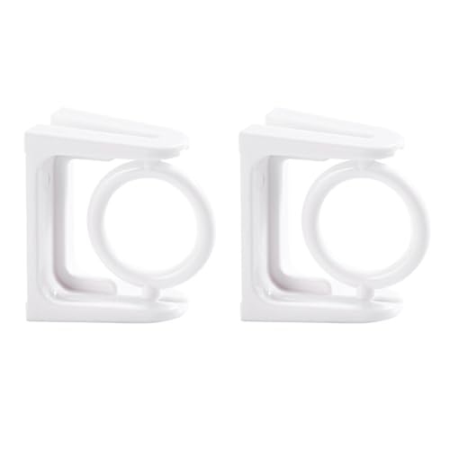 LLLmhuaa 2er-Pack um 360 Grad drehbare, Selbstklebende Gardinenstangenhalter, Wandhalterungen für Vorhangaufhänger, transparente Haken LLLmhuaa 2er-Pack um 360 Grad drehbare, Selbstklebende Gardinenstangenhalter, Wandhalterungen für Vorhangaufhänger, transparente Haken von LLLmhuaa