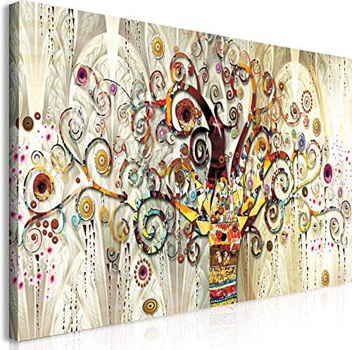 Wohnkultur Ölgemälde auf Leinwand drucken Wandkunst Baum des Lebens von Gustav Klimt Replik Bilder, Baum des Lebens Gustav Klimt 40x90cm mit Rahmen Wohnkultur Ölgemälde auf Leinwand drucken Wandkunst Baum des Lebens von Gustav Klimt Replik Bilder, Baum des Lebens Gustav Klimt 40x90cm mit Rahmen von LLNN