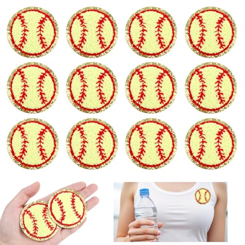 12 Stück Bügelflicken Kinder, Baseball Bügelaufnäher Gelbe Baseball-Stickerei-Aufnäher Sport Aufbügel Bügel Aufnäher zum Ausbessern von Löchern Jeans Kleidung Hutdekorationen Basteln 12 Stück Bügelflicken Kinder, Baseball Bügelaufnäher Gelbe Baseball-Stickerei-Aufnäher Sport Aufbügel Bügel Aufnäher zum Ausbessern von Löchern Jeans Kleidung Hutdekorationen Basteln von LLOUSSAK