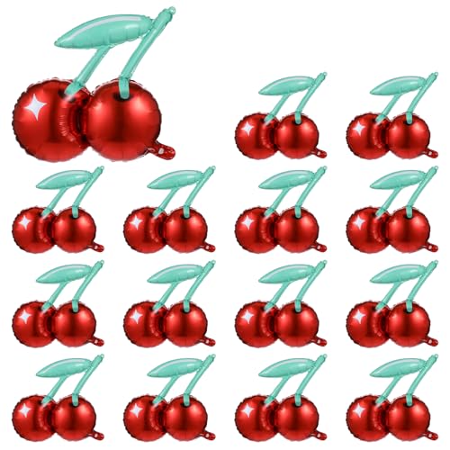 15 Stück Kirsch Luftballons Geburtstag, Kindergeburtstag Ballon Dekoration, Kirschen Deko Luftballons Geburtstag, Birthday Balloons für Obst, Kirsch-Thema, Hochzeit, Babyparty, Party-Dekoration 15 Stück Kirsch Luftballons Geburtstag, Kindergeburtstag Ballon Dekoration, Kirschen Deko Luftballons Geburtstag, Birthday Balloons für Obst, Kirsch-Thema, Hochzeit, Babyparty, Party-Dekoration von LLOUSSAK