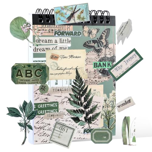 50 Blatt Scrapbooking Sticker Set,Vintage Scrapbook Zubehör,Scrapbook Aufkleber für Journaling,Fotoalbum,DIY 50 Blatt Scrapbooking Sticker Set,Vintage Scrapbook Zubehör,Scrapbook Aufkleber für Journaling,Fotoalbum,DIY von LLOUSSAK