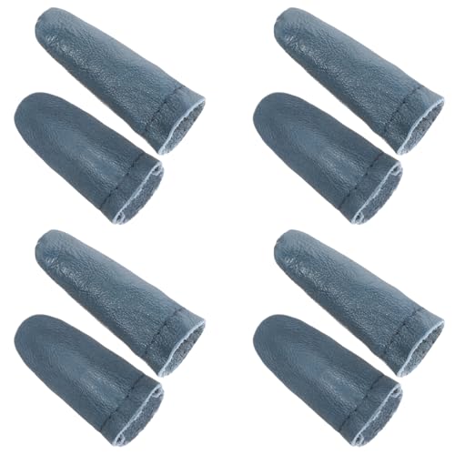 8pcs (4 Paare) Leder Finger, Nadel stricken Finger Fingerhut Guards, Leder Fingerschutz, Nähen Fingerhut Guards für Handarbeit Nähen Nadelarbeit Handarbeit von LLOUSSAK
